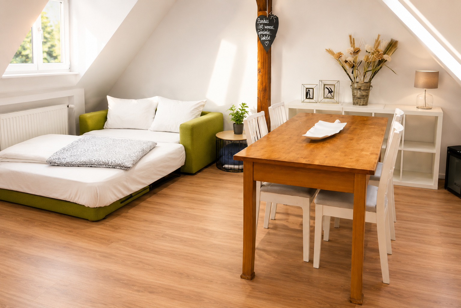 Actual photo: Living & dining