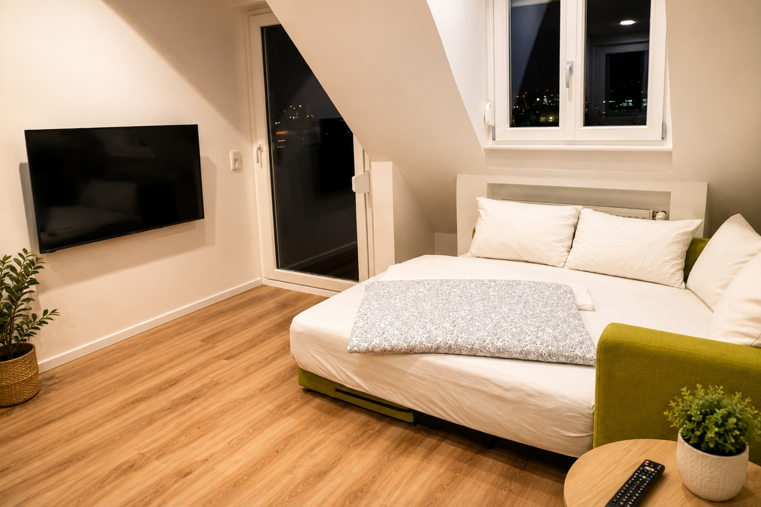 Actual photo: Living area with TV